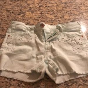 size kids large mint shorts